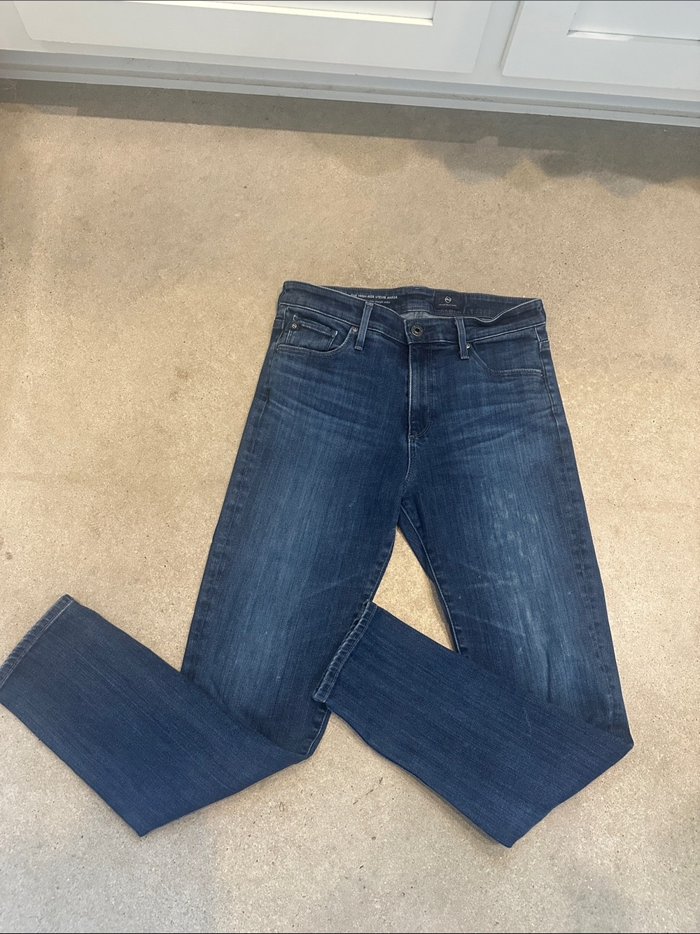 AG Adriano Goldschmied Women's Skinny Jeans in Dark Blue